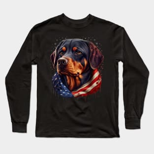 Rottweiler 4th of July Long Sleeve T-Shirt